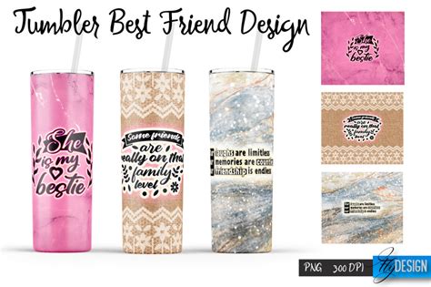 Best Friends Tumbler Wrap Tumbler 7 By Fly Design Thehungryjpeg