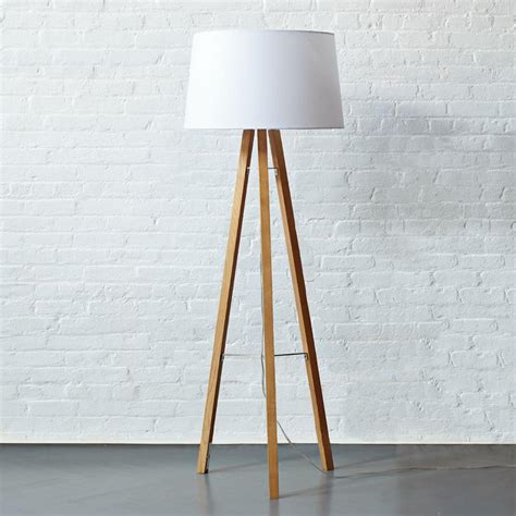 Product title stand floor lamp w/ storage shelf & fabric shade, 9. Tripod Wood Floor Lamp | west elm UK