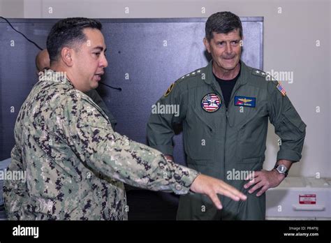 Us Navy Adm William Moran Vice Chief Of Naval Operations Visits