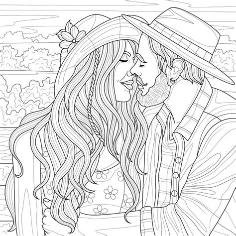 design and templates paper couples sketches and drawings romantic couple adult coloring at home