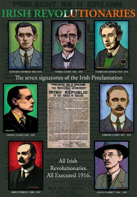 The Seven Signatories Of The Irish Proclamation Poster Print Jim