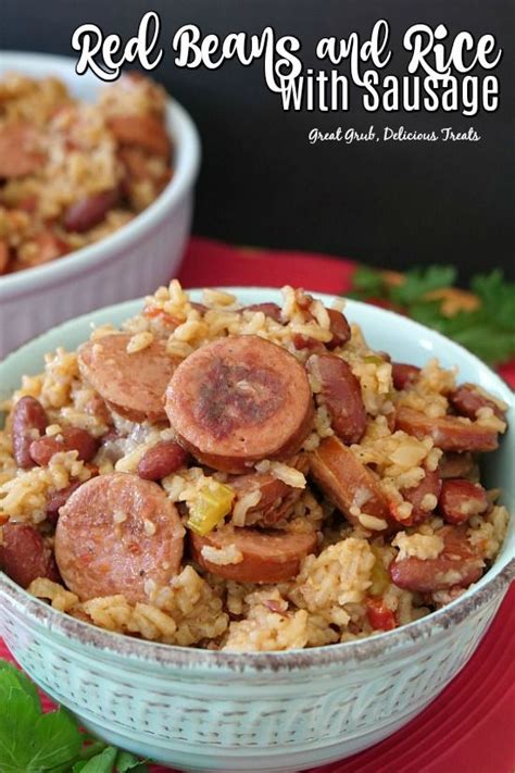 Red Beans And Rice With Sausage Is A Delicious And Easy Dinner Recipe