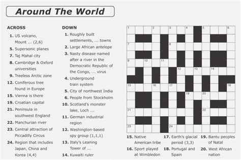 Enjoy these free easy printable crossword puzzles. for teens Crossword Puzzles for Adults - Best Coloring ...