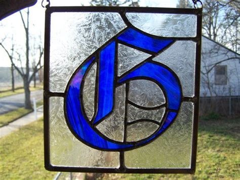 The Letter G Stained Glass Panel By Atouchofglass82 On Etsy 4000