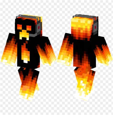 Free Download Hd Png Fire Creeper Fire Creeper Skin Minecraft Png