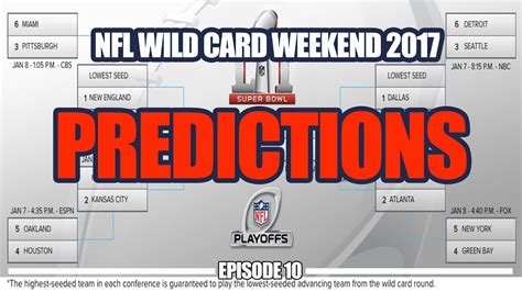 Maybe you would like to learn more about one of these? NFL Wild Card Weekend 2017 Picks - YouTube