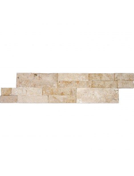 6 In X 24 In Roman Beige Splitface Travertine Ledger Panels Wall Tile