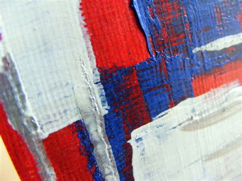Amazing detail rich abstract prints. Unwavering Faith| Red,White, Blue Abstract Acrylic Aceo Art