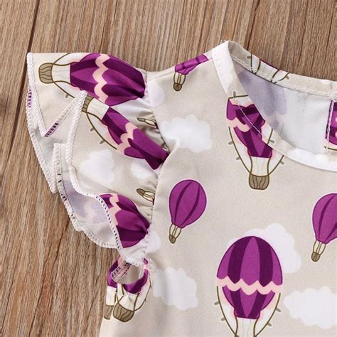 Hot Air Balloon Ride Clothing Set 3 Piece Set Outfit Sets Girls