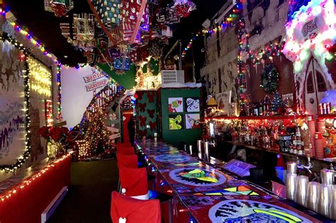 Bronner's has essentially every category of christmas decoration, from stationary store paper source has some spectacular holiday wrapping paper, quirky ornaments, and fun decor. Tinsel, the Christmas-theme bar, returns in Center City