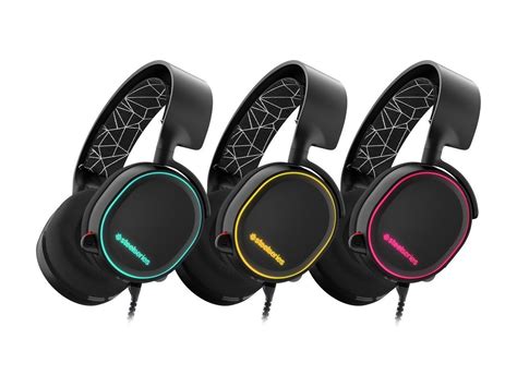 SteelSeries Arctis 5 Black Wired Virtual 7.1 RGB Gaming ...