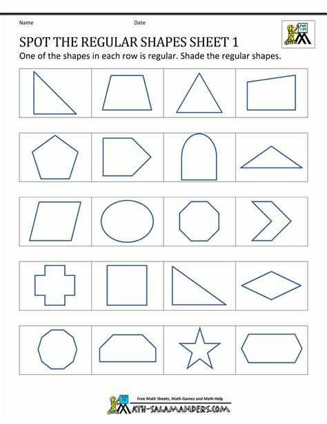 Polygon Shapes Printable Worksheets Lexias Blog