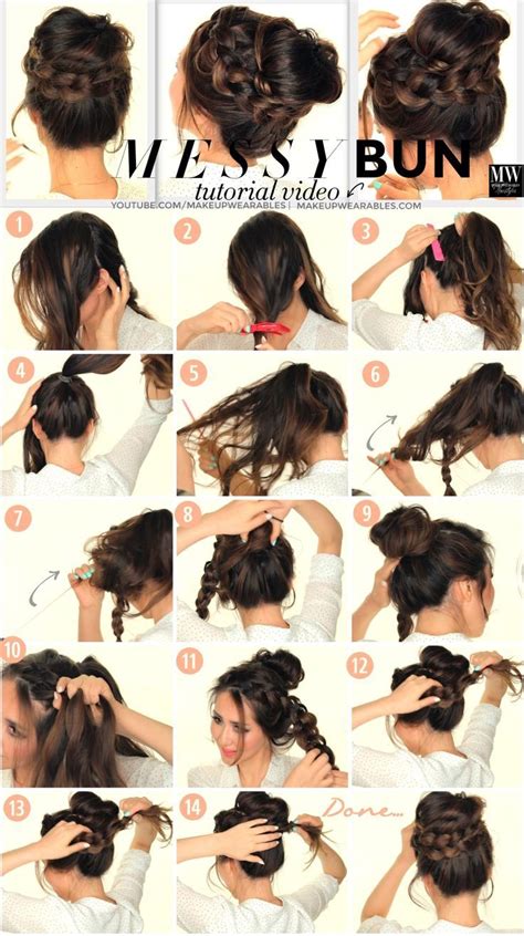 How to make a big fluffy messy bun when you have short hair:)business inquires: DIY Messy Bun Pictures, Photos, and Images for Facebook ...