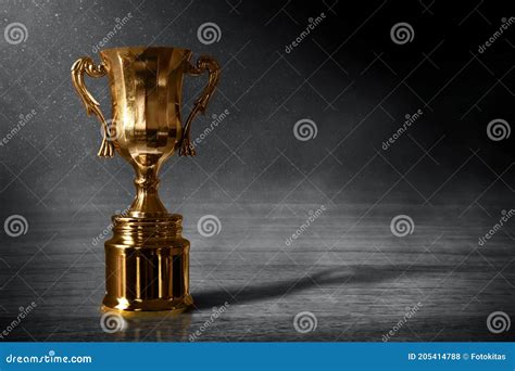 Champion Golden Trophy Cup Backgrounds Stock Photo Image Of Emblem