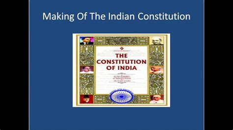 Making Of The Indian Constitution Youtube
