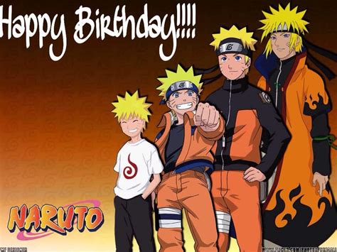 Happy Birthday Naruto Wallpapers Top Free Happy Birthday Naruto Backgrounds Wallpaperaccess