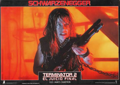 Lobby Card Terminator Judgment Day Linda Hamilton As Sarah