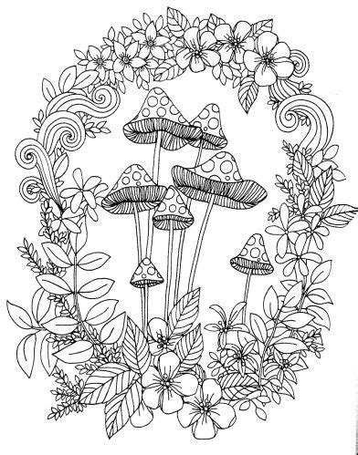Check spelling or type a new query. 93 besten Mushrooms + Toadstools Coloring Pages for Adults ...
