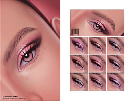 The Sims Resource Eyeshadow N170 V1 Glitter Version