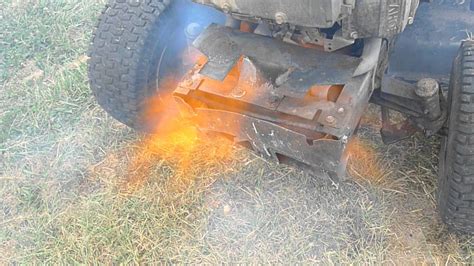 Riding Mower Blowing Fire Kohler Courage Flaming Exhaust Issues 5