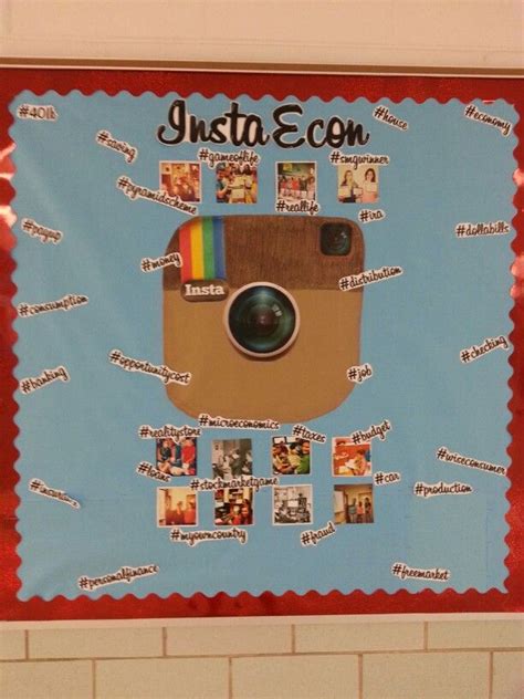Instagram Economics Bulletin Board Classroom Pinterest