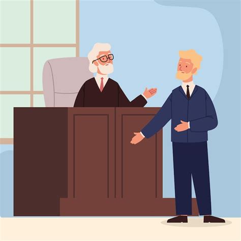 Premium Vector Lawyer Or Attorney Giving A Speech