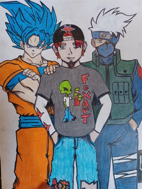 Hanging Out With Goku And Kakashi Sketchpad