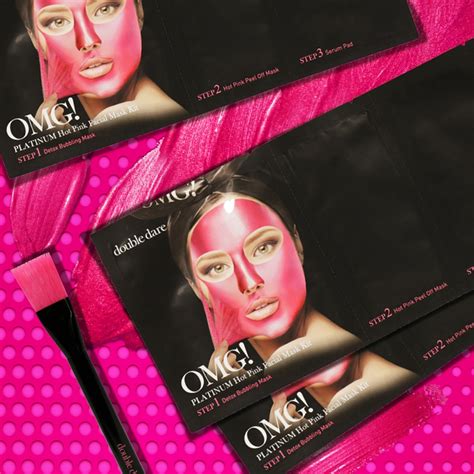 Double Dare Omg Platinum Hot Pink Facial Mask Kit