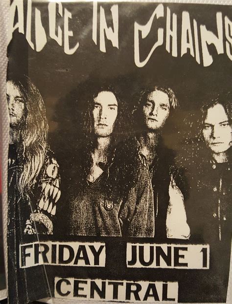 Alice In Chains At The Central Alice In Chains Band Posters Jerry