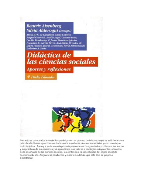 Pdf Didactica De Las Ciencias Sociales Aportes Y Reflexiones