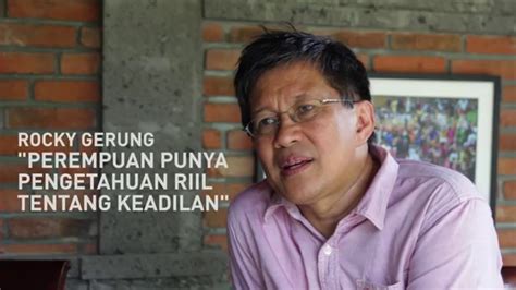 Rocky gerung (born 20 january 1959) is an indonesian philosopher, academic and public intellectual. Sorgemagz.com - Rocky Gerung "Perempuan Punya Pengetahuan ...