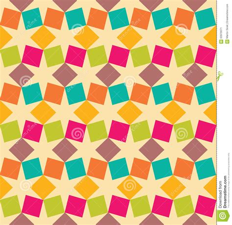Vector Modern Seamless Colorful Geometry Square Pattern Color Abstract