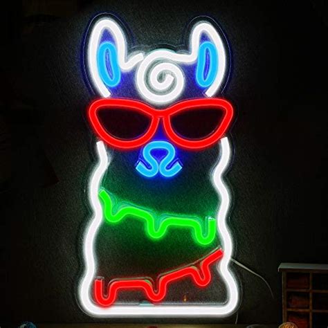 Led Alpaca Neon Light Festival Wall Neon Sign Art Decor Light For