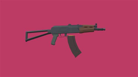 Low Poly Aks 74u Download Free 3d Model By Iceman Toastandthecity