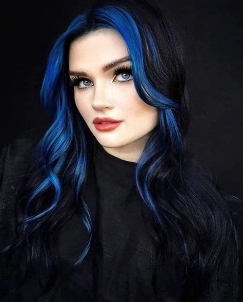 Bright Blue Hair Blue Black Hair Color Pretty Hair Color Hair Inspo