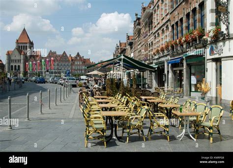 Grand Place Tournai Hainaut Belgium Stock Photo Alamy