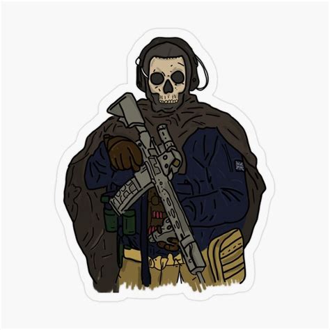 Simon Ghost Riley Modern Warfare V1 Transparent Sticker By