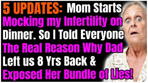 5 Updates Mom Starts Mocking My Infertility On Dinner So I Told Everyone Why Dad Left 8 Yrs