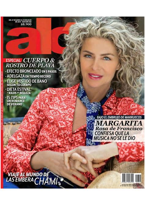Página oficial de margarita rosa de francisco en facebook. Revistas: Margarita Rosa de Francisco - Aló Magazine