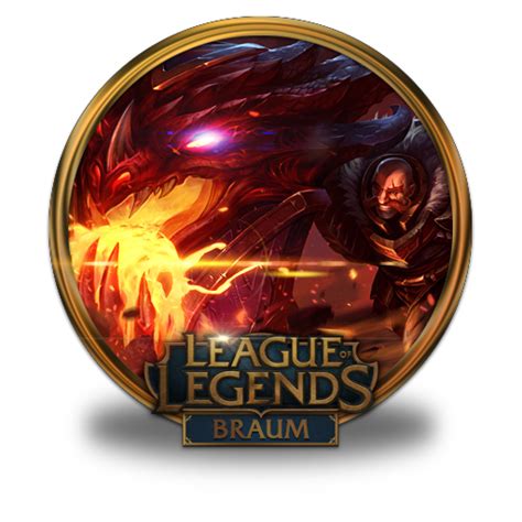 Braum Dragonslayer Icon League Of Legends Gold Border