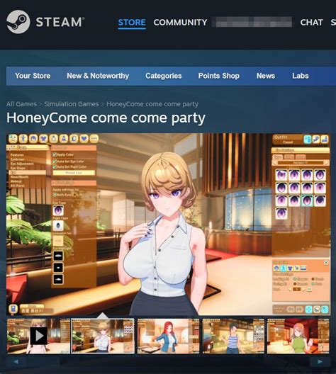 HoneyCome Game Nakal Buatan ILLGAMES Masuk Di Steam