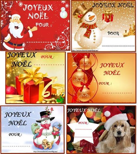 Des étiquettes à Imprimer Pour Vos Cadeaux De Noël