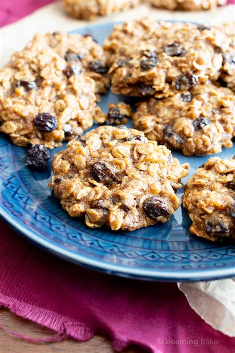 Chewy Oatmeal Raisin Cookie Recept Vegan Glutenfri Raffinerad