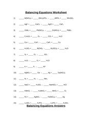 Writing and balancing equations worksheet. 13 Best Images of Chemistry Stoichiometry Worksheet Answer Key - Worksheets Answer Key ...