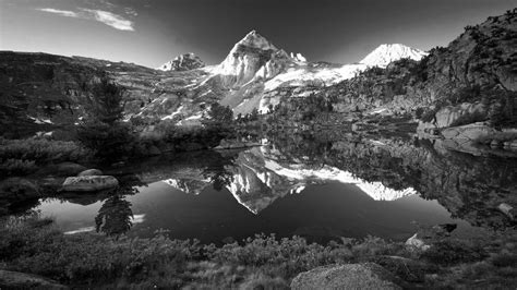 Wallpaper Landscape Mountains Lake Rock Nature Reflection Snow