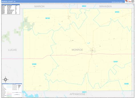 Maps Of Monroe County Iowa