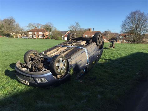 Boughton Aluph Cricket Green Crash Aftermath In Pictures