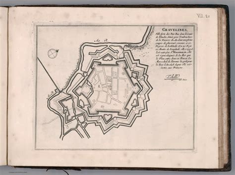 Gravelines Ville Forte Des Pais Bas David Rumsey Historical Map