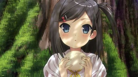 Anime Girl Cute Tree Child Food Wallpaper 1920x1080 825574