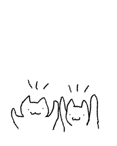 They Are Friends Cat Doodle Cute Doodles Doodles
